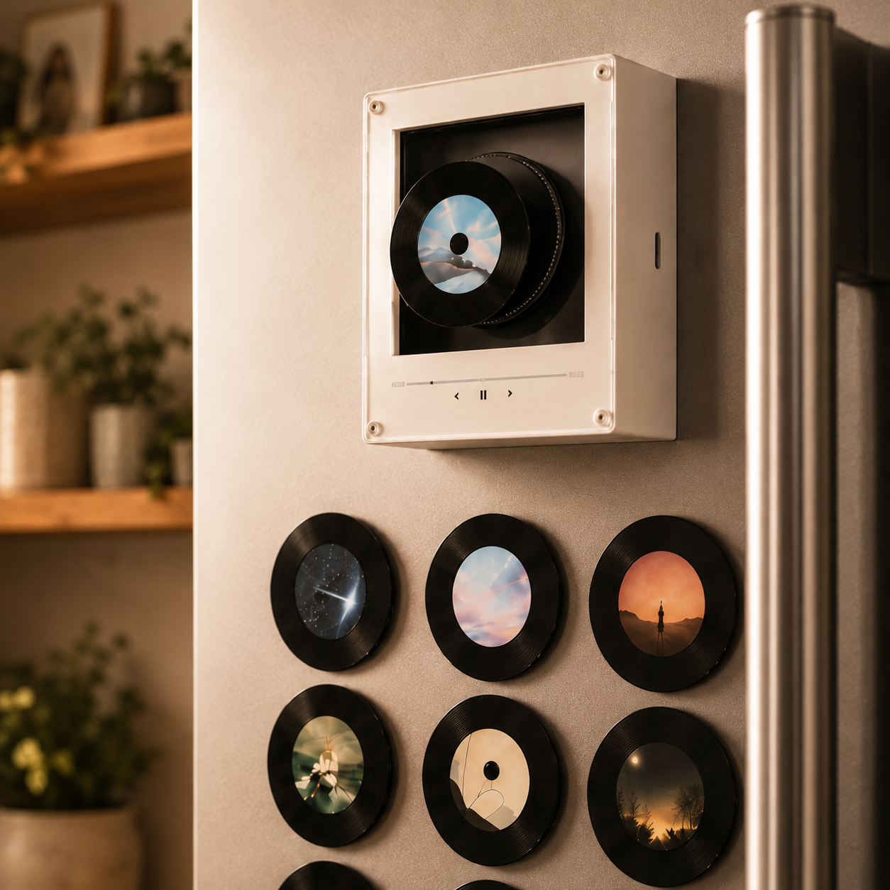 Personalized Mini CD Fridge Music Player