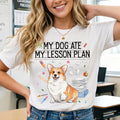 Personalized “My Dog Ate My Lesson Plan” Teacher T-Shirt – Custom Pet Photo Back-to-School Gift