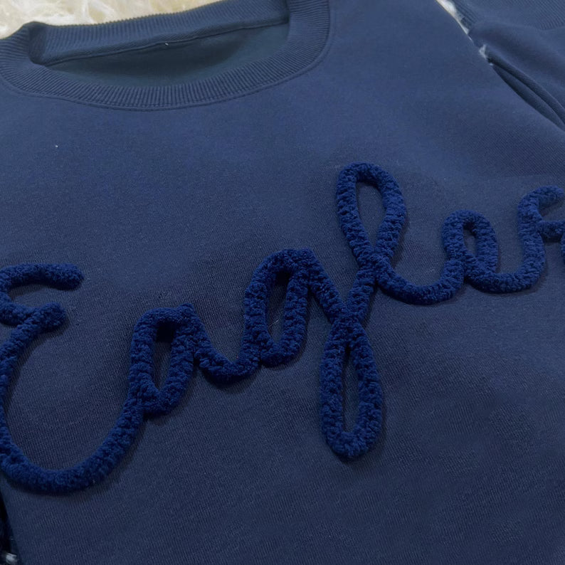 Personalized Custom Text Shirt – Custom Name, Team Name or Nickname Crewneck Sweatshirt & Hoodie