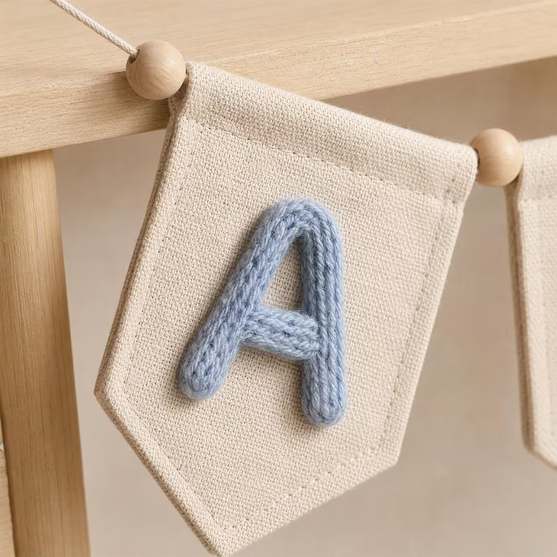 Personalized Name Pennant Banner for Nursery & Kids Room Decor
