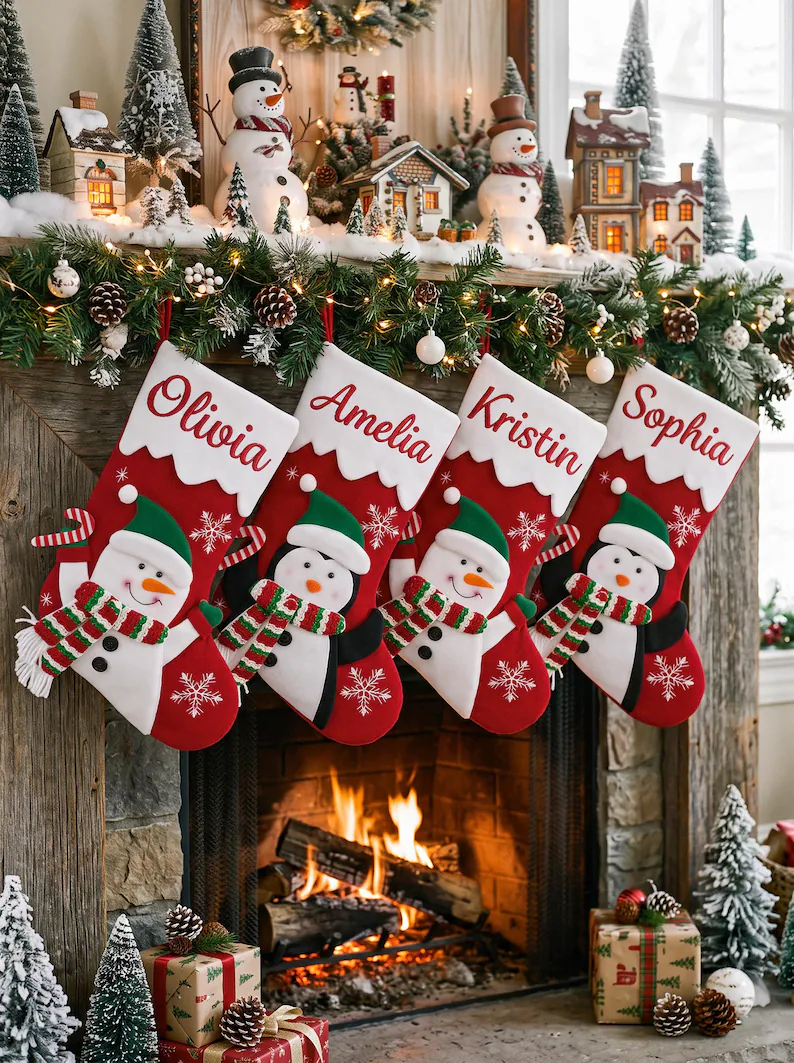 Personalized Christmas Stocking – Custom Name Holiday Stocking