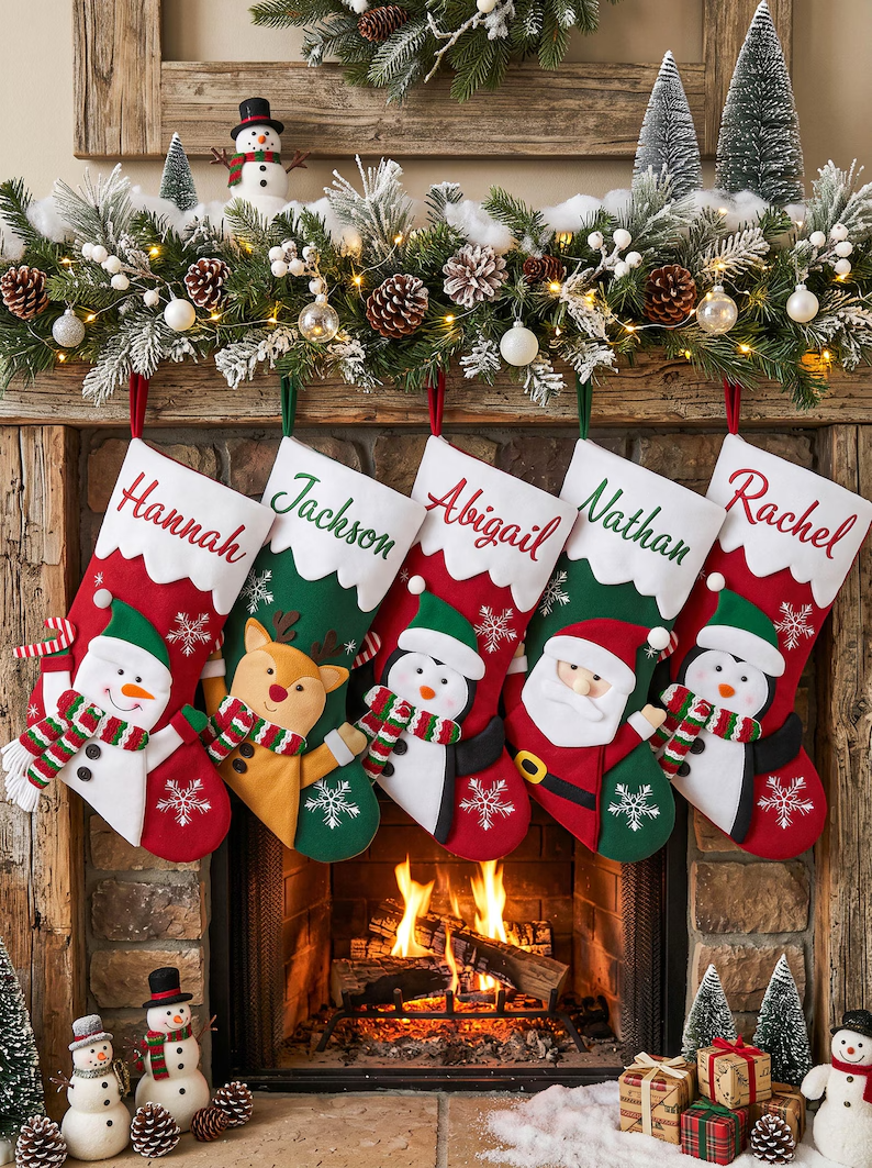 Personalized Christmas Stocking – Custom Name Holiday Stocking