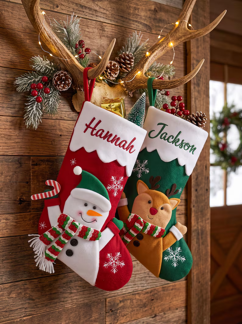 Personalized Christmas Stocking – Custom Name Holiday Stocking