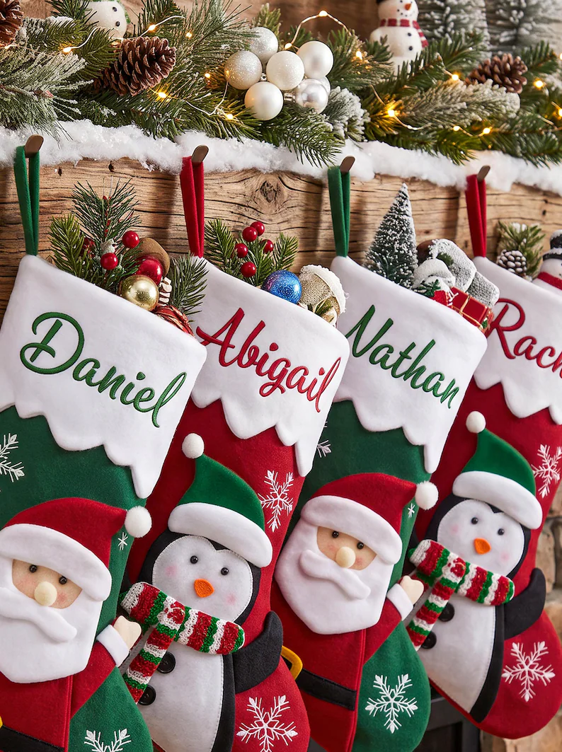 Personalized Christmas Stocking – Custom Name Holiday Stocking