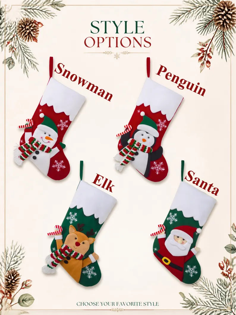 Personalized Christmas Stocking – Custom Name Holiday Stocking